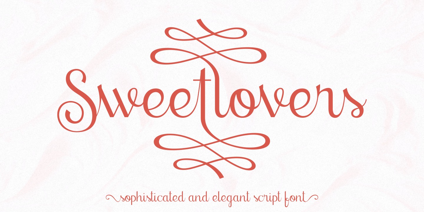 Sweetlovers Font preview